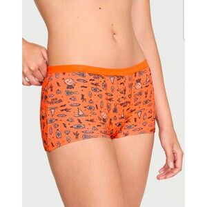 New Pink  Cotton Dorm  Boyshort panty halloween- Large